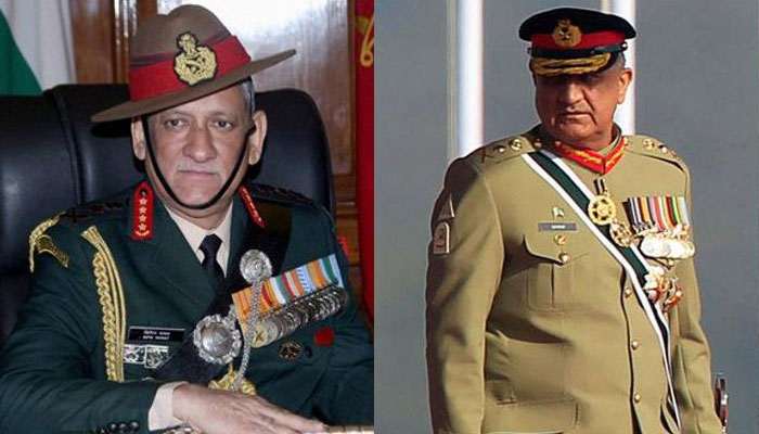 Indian army chief says he 'follows' COAS General Qamar Javed Bajwa