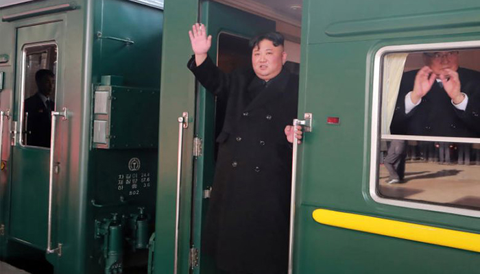 North Korea's Kim begins long train trip to Vietnam for summit with Trump