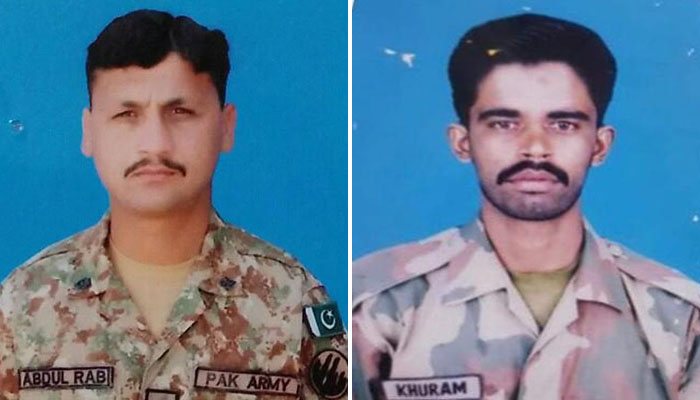 Two Pakistani soldiers among four martyred in Indian unprovoked firing along LoC 