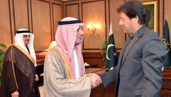 Saudi FM calls on PM Khan, conveys message from Saudi leadership: sources