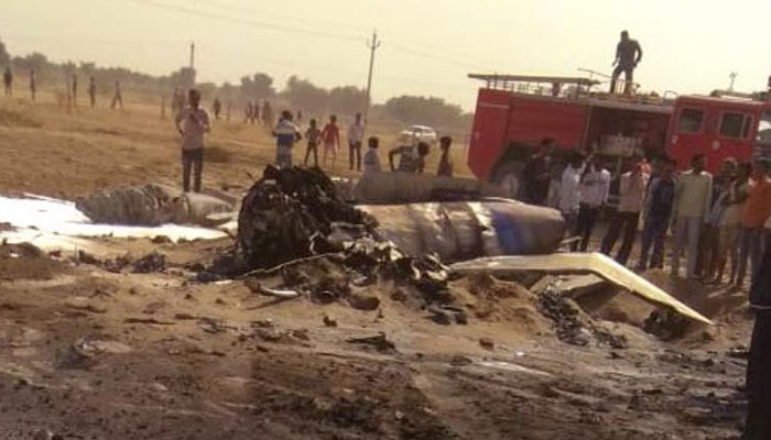 Indian Air Force’s MiG-21 crashes in Rajasthan