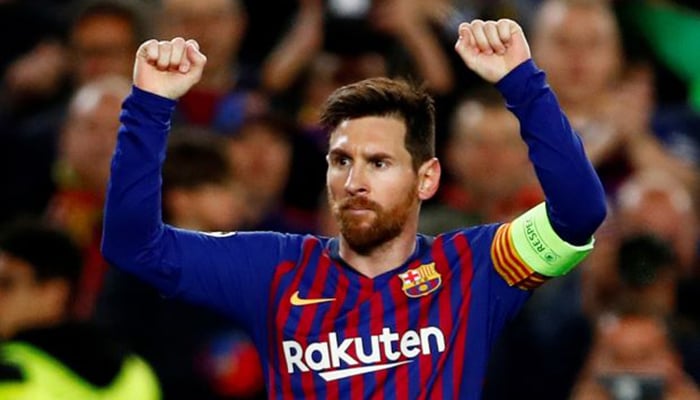 Messi leads demolition of Lyon to take Barca to Champions League quarters