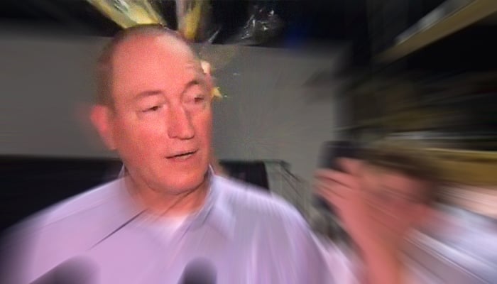 Senator Fraser Anning was egged by a teenage boy during a press conference in Melbourne