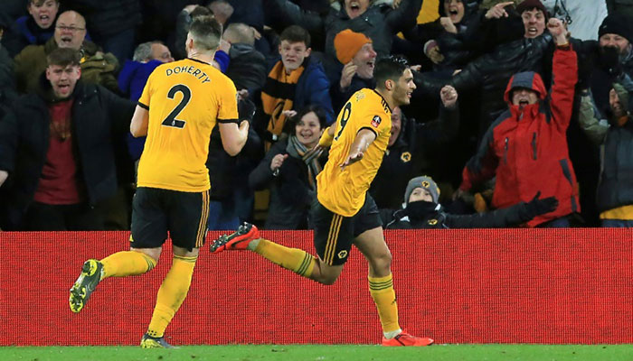 Jimenez, Jota slay United as Wolves reach FA Cup semis