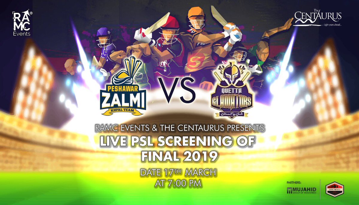 Catch the PSL final match screening at these places