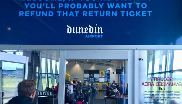 New Zealand's Dunedin airport closed after 'suspicious package' found 