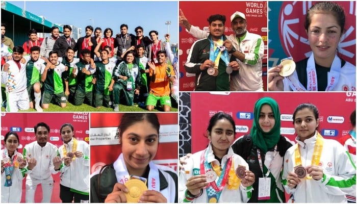 Pakistani athletes land in Karachi after Special Olympics World Games success