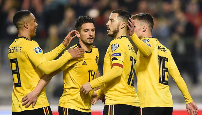 Hazard lifts Belgium in Euro qualifying as Depay triggers Dutch rout