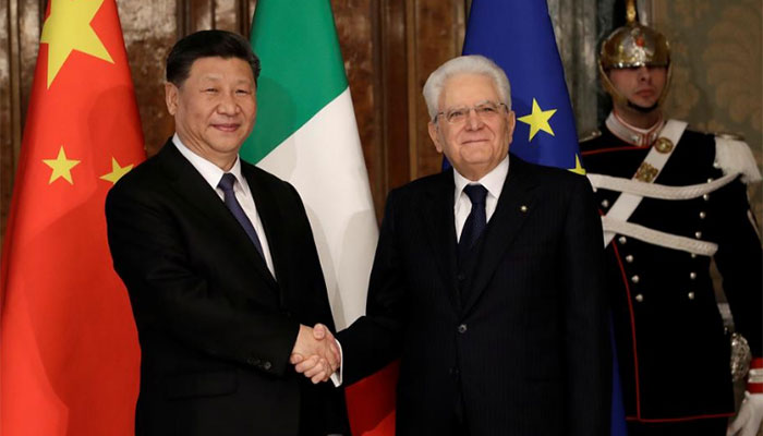 China's Xi looks to strengthen Italian ties, evokes ancient trade routes