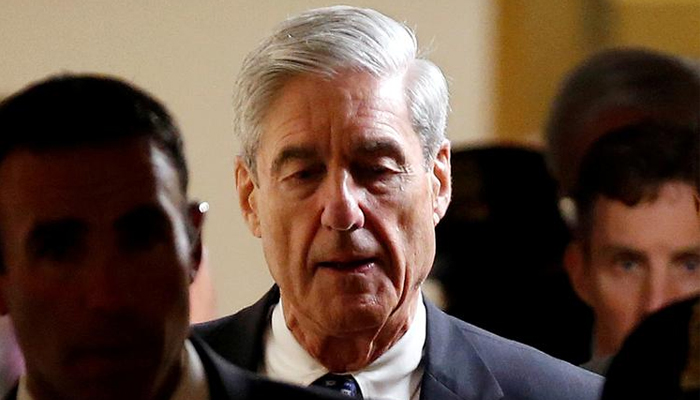 Special Counsel Robert Mueller departs from Capitol Hill in Washington US