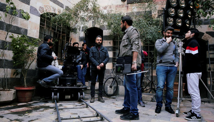 Film cameras start to roll again in studios of war-torn Syria