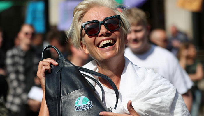 Emma Thompson, weeping teenagers join peaceful climate protest in London
