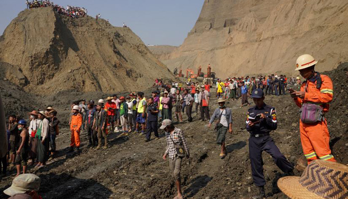 More than 50 feared killed in landslide at Myanmar jade mine: police