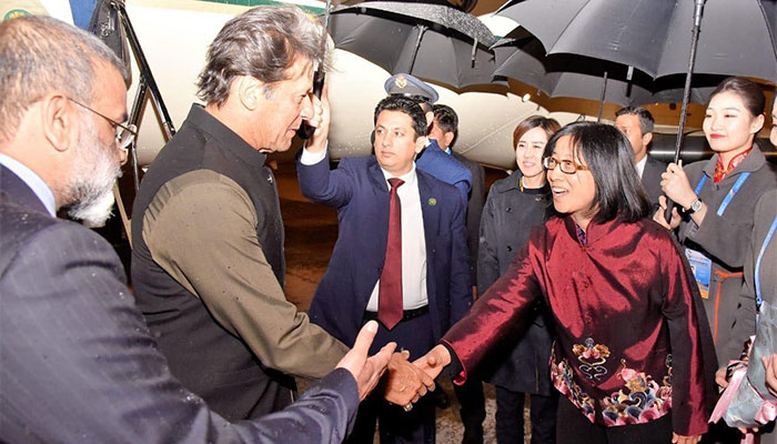 PM Imran arrives in China on four-day official visit