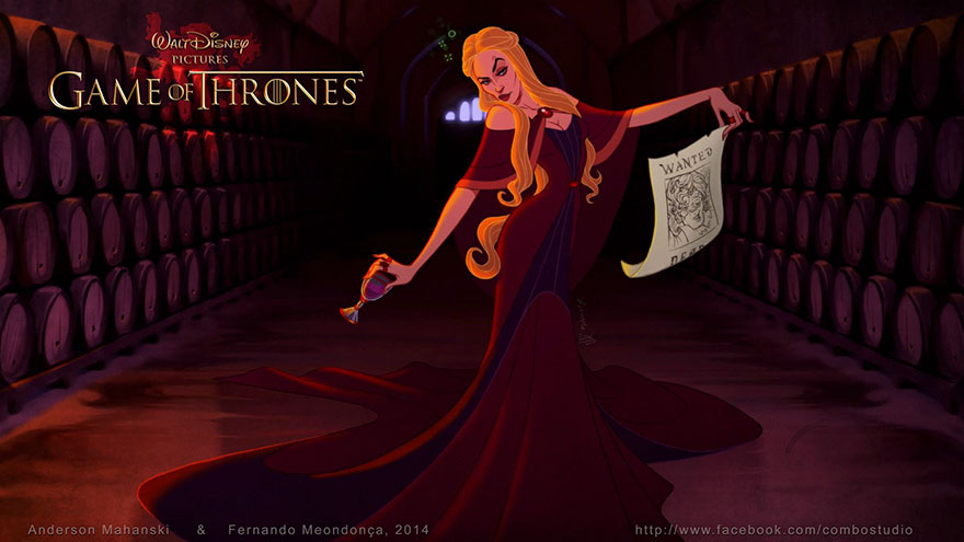 In pictures: Artists re-imagine 'Game of Thrones' characters as Disney cartoons