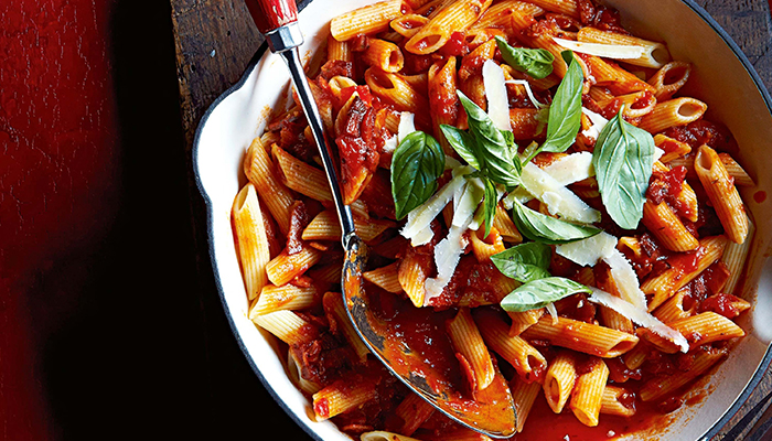 Recipe: Spicy Tomato Penne Pasta