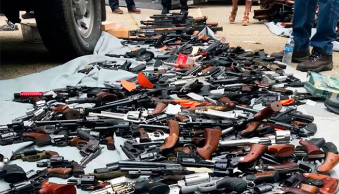 Over 1,000 guns seized at luxury Los Angeles mansion