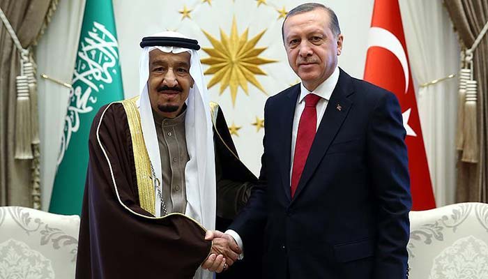 Turkish president Erdogan phones Saudi king Salman