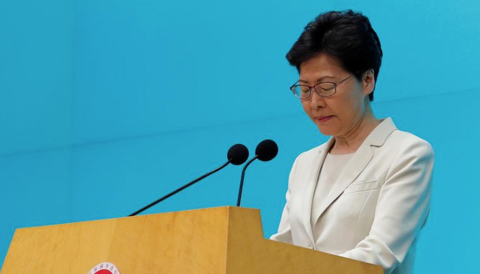 Hong Kong leader signals end to extradition bill but refuses to quit