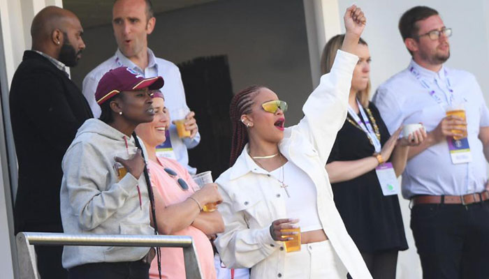 Rihanna turns up in Durham to cheer on West Indies in World Cup