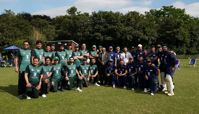 Pakistani parliamentarians at the first Inter Parliamentary Cricket World Cup