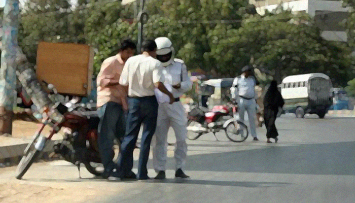Karachi traffic police collect record Rs55m in challans during month-long helmet campaign