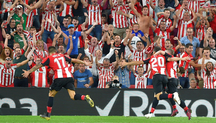 Bilbao's 38-year-old striker stuns Barcelona in title defence opener