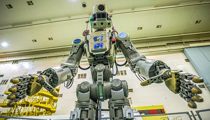 Russia sends 'Fedor' its first humanoid robot into space