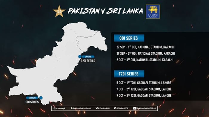 Pakistan announces dates for upcoming ODI, T20I series against Sri Lanka at home