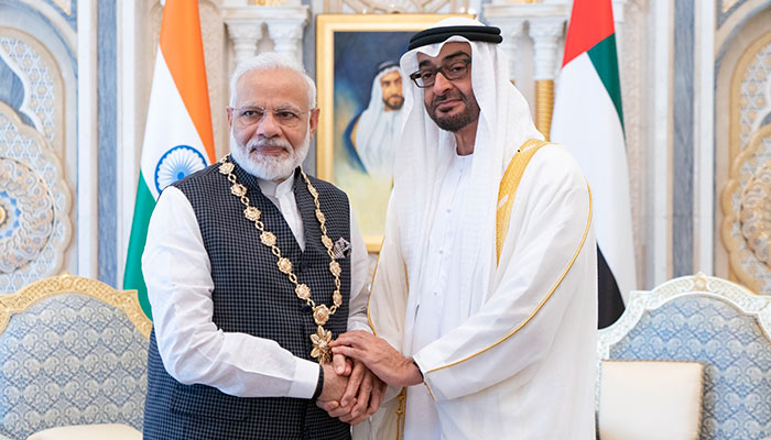 UAE gives Modi top civilian award