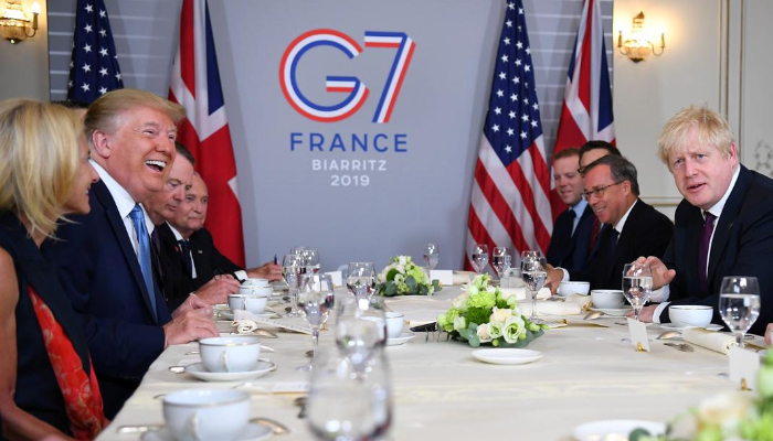 Trump paints picture of unity at prickly G7 summit
