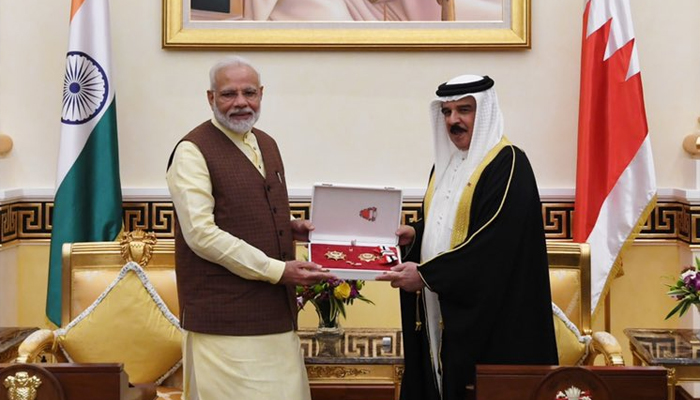 Bahrain King, after UAE honour, confers 'Order of the Renaissance' on India's Modi