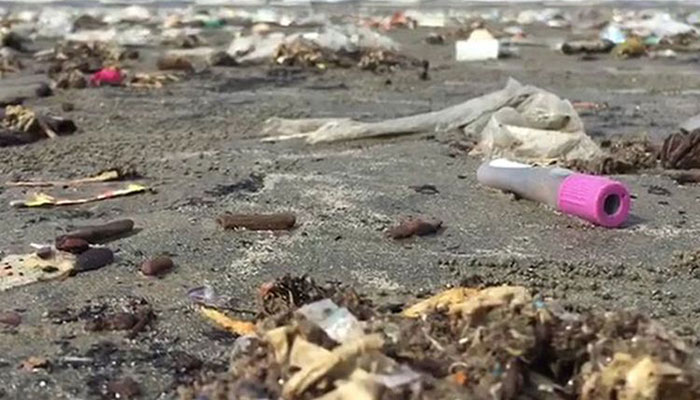 Hospital waste continues to wash ashore on Clifton beach