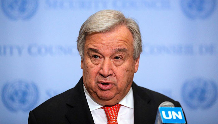 UN chief urges Pakistan, India to resolve Kashmir issue through dialogue