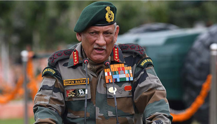 Indian army chief Bipin Rawat beats war drums over Azad Kashmir