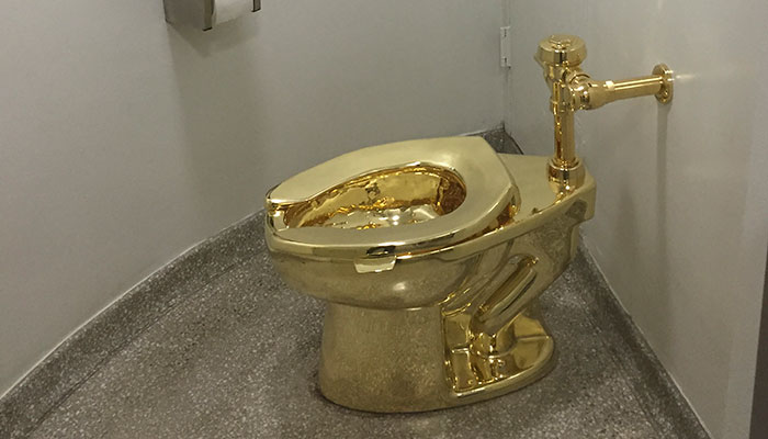 Solid gold toilet stolen from Winston Churchill birthplace