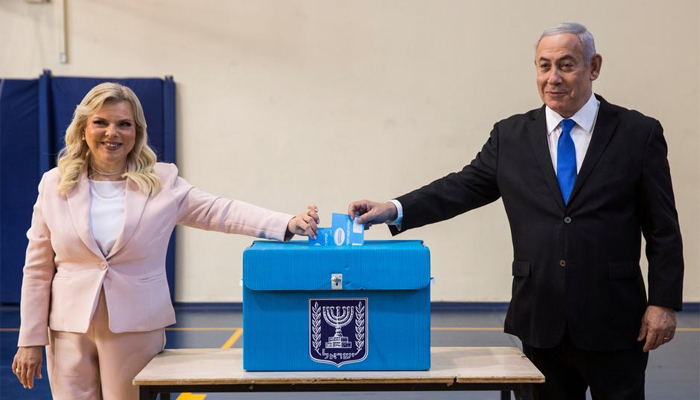 Israel's Netanyahu battles for survival, warns voters of election 'disaster'