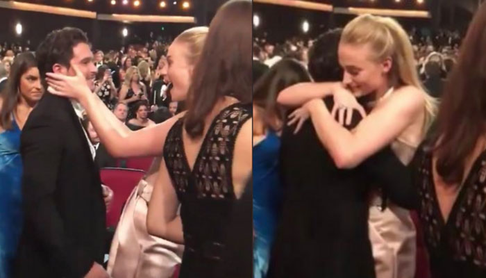 Sophie Turner breaks down, cries while hugging Kit Harington at Emmy Awards 