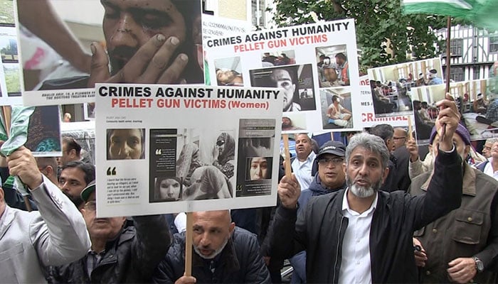 Protest outside BBC, CNN headquarters for Kashmir on ‘abysmal’ coverage