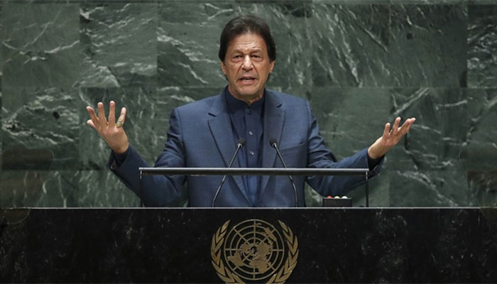 Image result for Imran Khan slams Modi, warns UNGA of impending Kashmir ‘bloodbath’