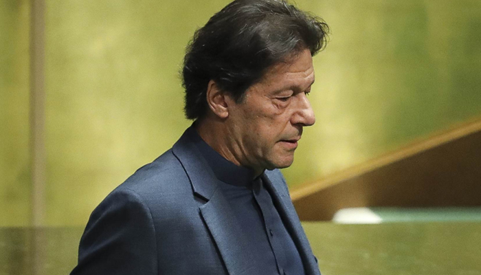What did PM Imran ask everyone to Google in his UNGA speech?
