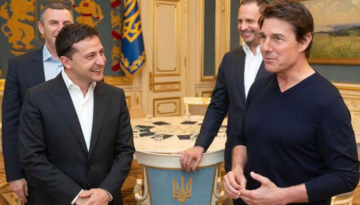 Ukraine Man: Tom Cruise meets president in Kiev
