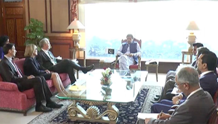 No talks with India until situation in IoK changes, PM Imran tells US senators