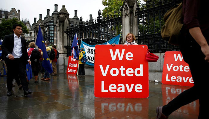 EU parliament head says Britain now faces choice of Brexit delay or no deal