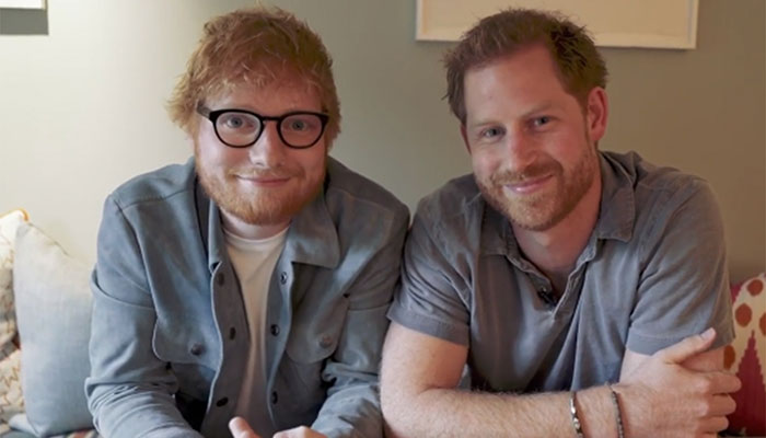Ed Sheeran and Prince Harry promote mental health