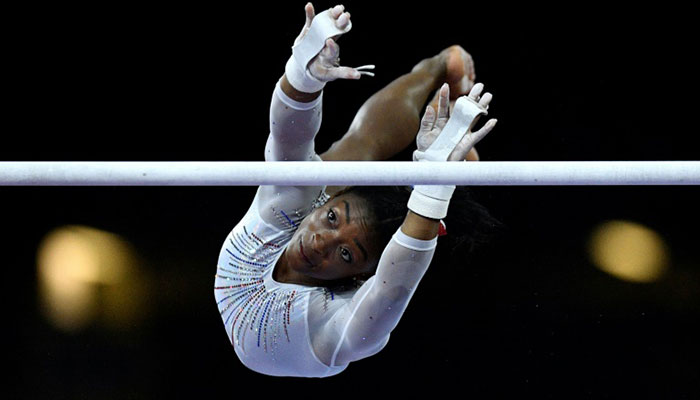 Simone Biles wins fifth all-around gold, claims 16th world title