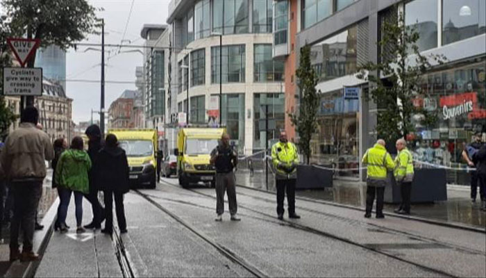 Four stabbed in Manchester as Police arrest a 40-year-old suspect