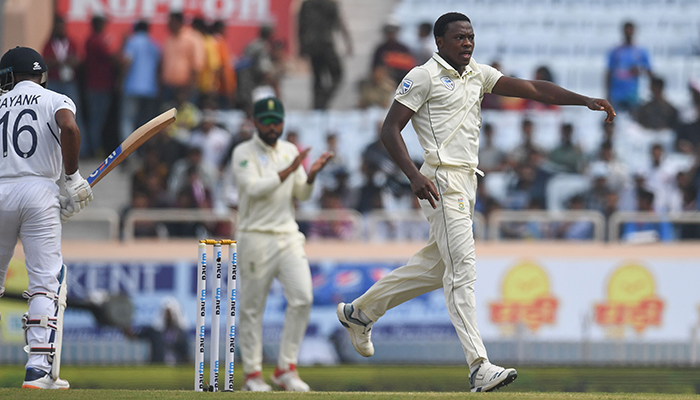 Rabada strikes twice to leave India in early trouble