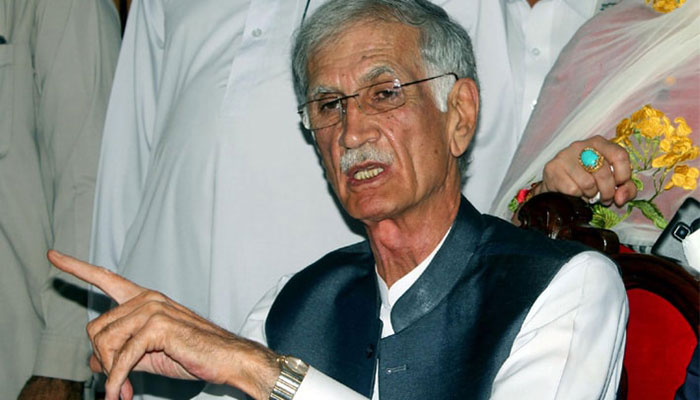 Fazl's refusal to talk to govt shows other agenda: Khattak