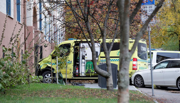 Armed man hits pedestrians with hijacked ambulance in Oslo: police